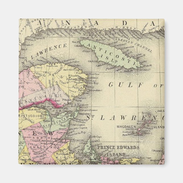 Nova Scotia, New Brunswick, Pr Edward's Id Magnet (Vorne)