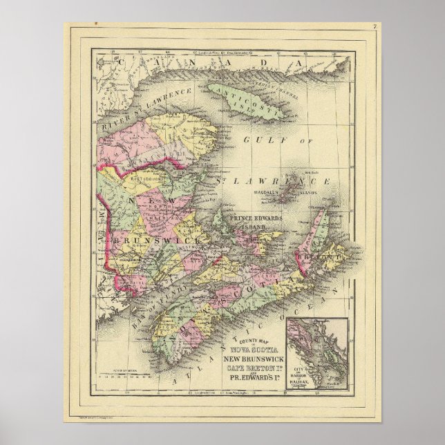 Nova Scotia, New Brunswick, Pr Edward's Id Poster (Vorne)