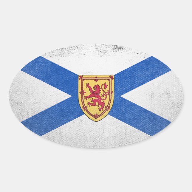 Nova Scotia Ovaler Aufkleber (Vorderseite)