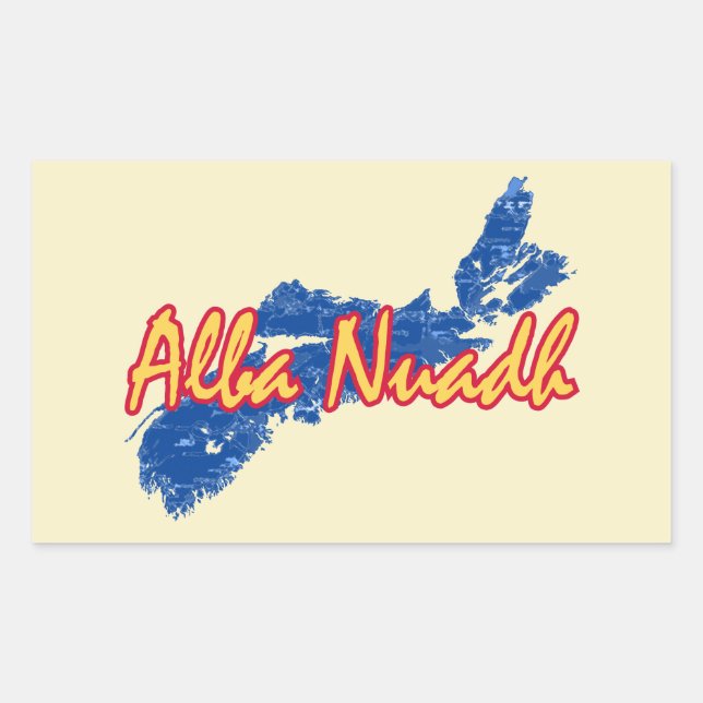 Nova Scotia Rechteckiger Aufkleber (Vorderseite)