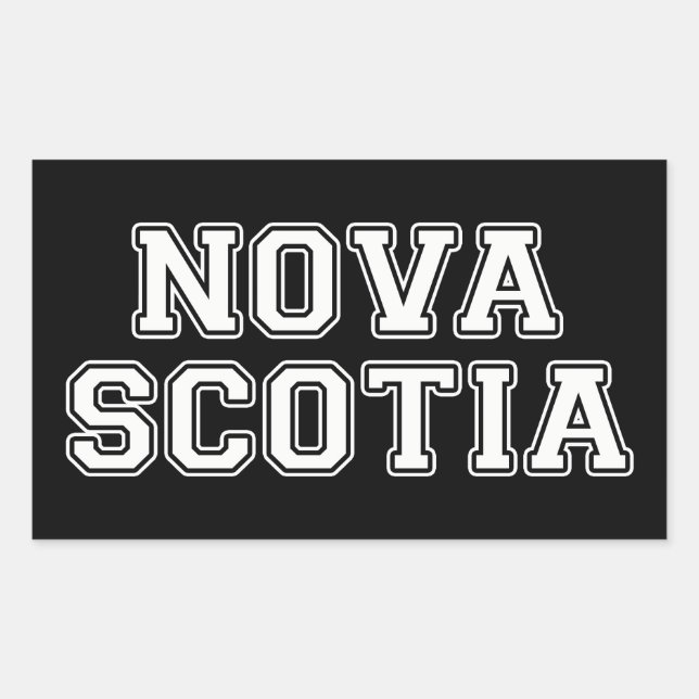 Nova Scotia Rechteckiger Aufkleber (Vorderseite)