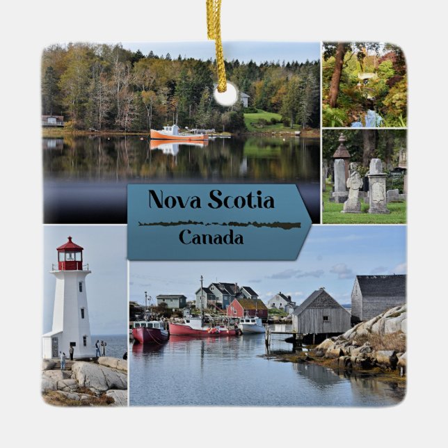 Nova Scotia Reiseplakat, Keramikornament (Vorderseite)