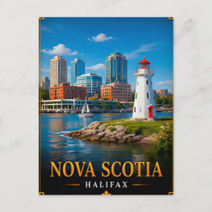 🌊 Nova Scotia Souvenir für Reisende an der Küsten Postkarte
