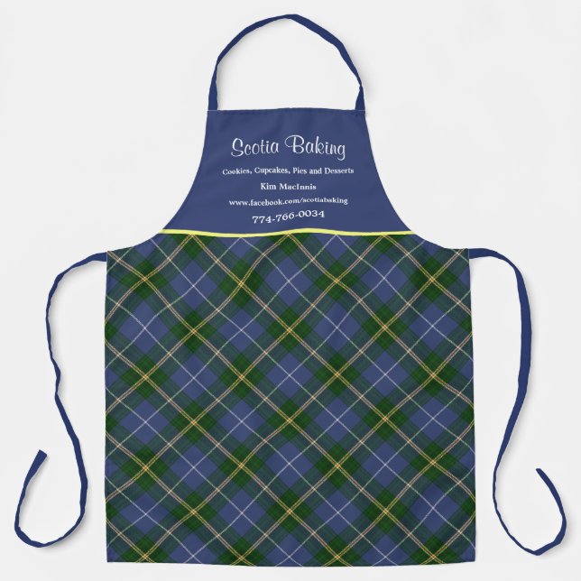 Nova Scotia Tartan Kariert Business Schürze (Vorderseite)