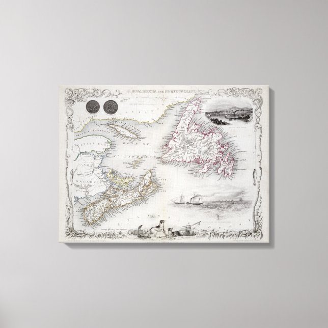 Nova Scotia und Neufundland aus einer Reihe von We Leinwanddruck (Vorderseite)
