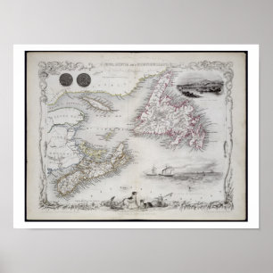 Nova Scotia und Neufundland aus einer Reihe von We Poster