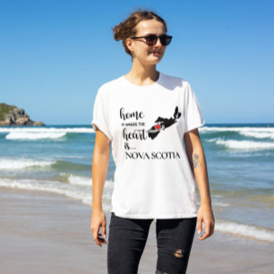 Nova Scotia Zuhause ist der Ort, an dem das Herz l T-Shirt