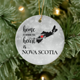 Nova Scotia Zuhause ist der Ort, wo das Herz... Keramik Ornament