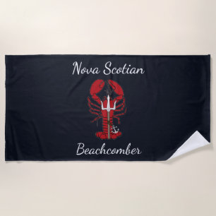 Nova Scotian Hummer Beachcomber-Badetuch Strandtuch