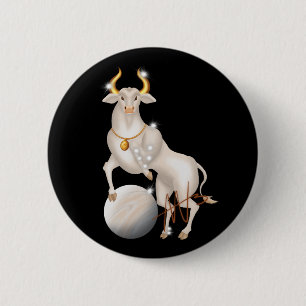 Nova Taurus Venus Zodiac Button