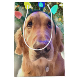 Nova the Golden Retriever - Weihnachtsgeschenktasc Mittlere Geschenktüte