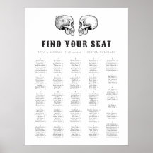 NOVA Til Death Gothic Skull Wedding Chart