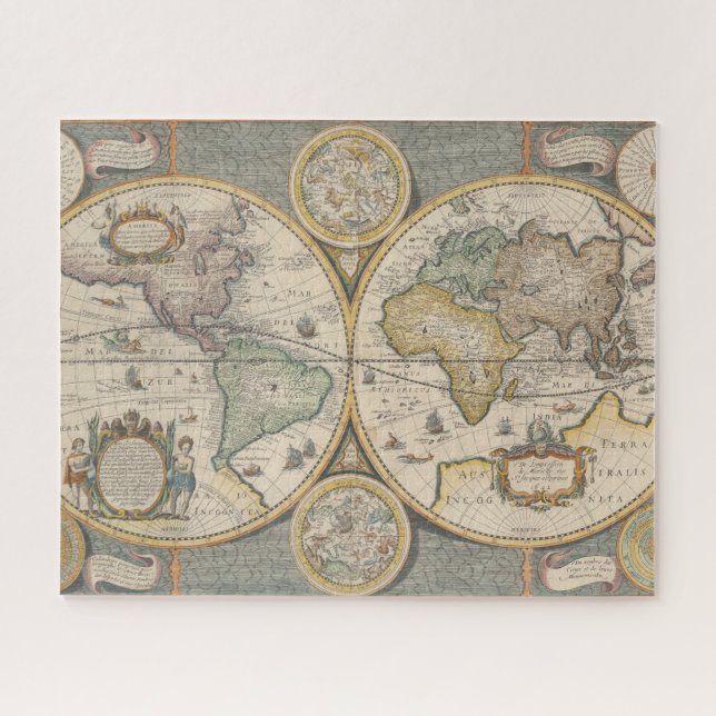 Nova Totius Terrarum Orbis Geographic Puzzle (Horizontal)