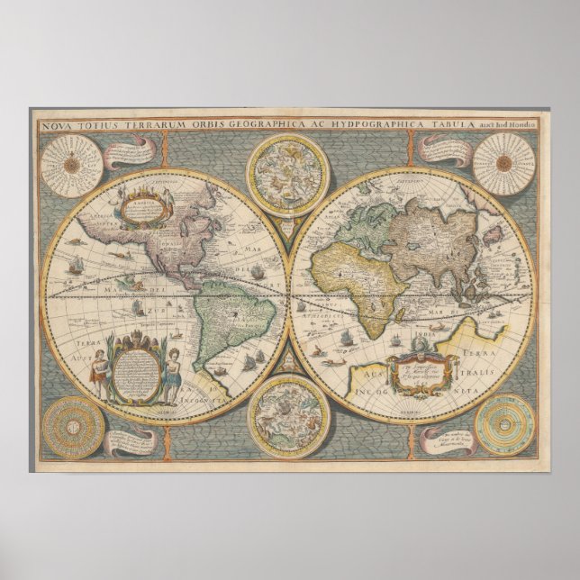 Nova Totius Terrarum Orbis Geographica Poster (Vorne)
