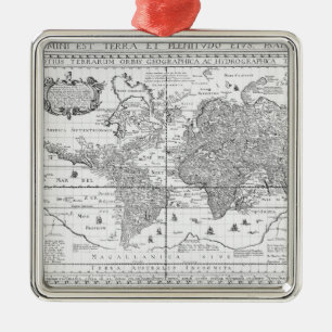 Nova Totius Terrarum Orbis Silbernes Ornament