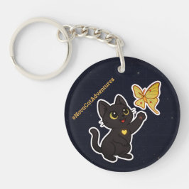 #NovaCatAdventures  and Lunar Moth Frolics Schlüsselanhänger