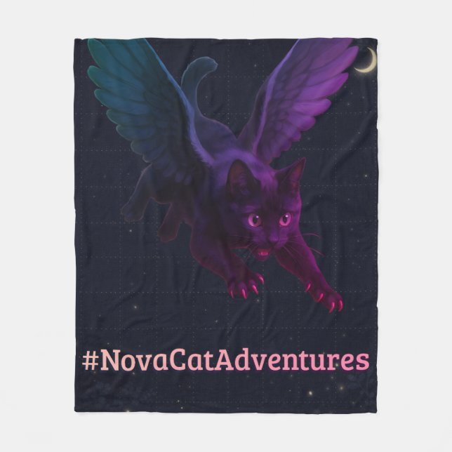 #NovaCatAdventures – Winged v2 Fleecedecke (Vorderseite)