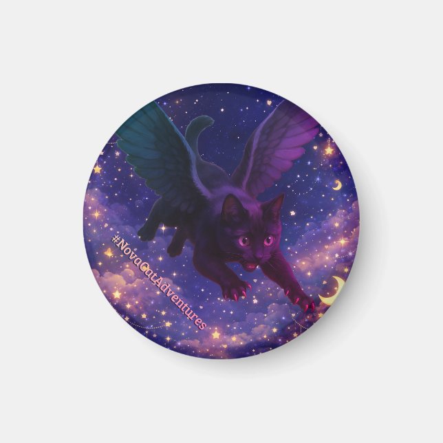 #NovaCatAdventures – Winged v3 Achterbahn Magnet (Vorne)