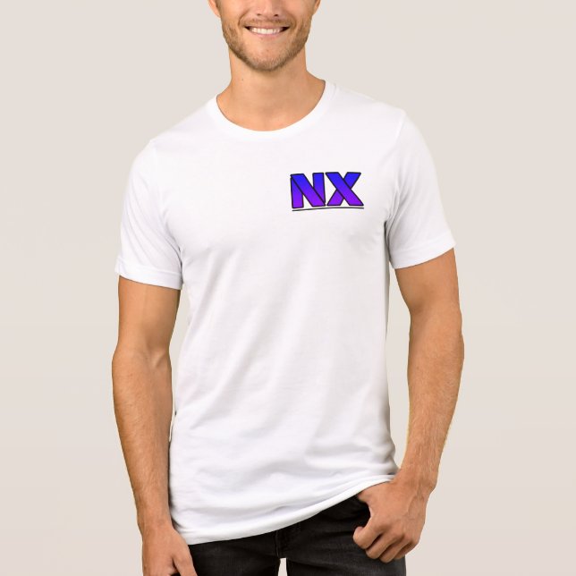 novarix t-shirt weiß Tri-Blend shirt (Vorderseite)