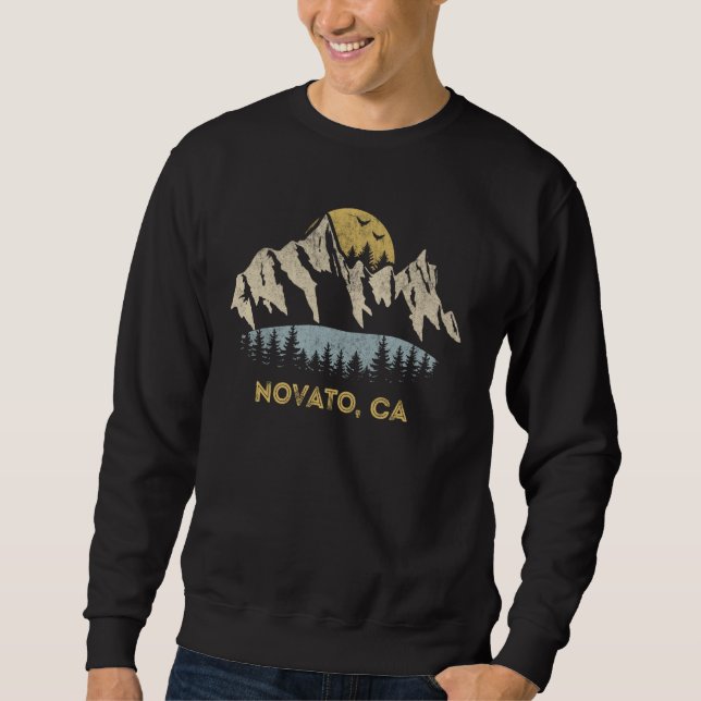 Novato California Mountain Sunset Sunrise CA Sweatshirt (Vorderseite)