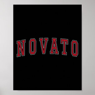 Novato Kalifornien Souvenir Urlaub College Stil Poster