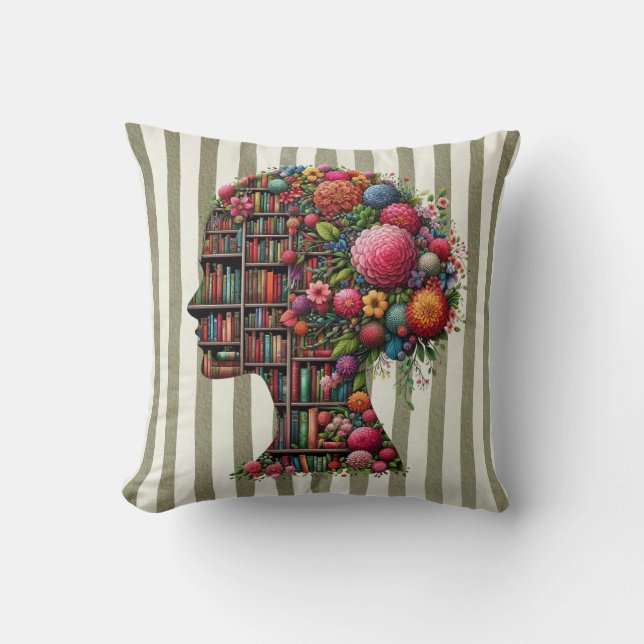 Novels Are My Sanctuary for Bookish Square Kissen (Vorderseite)