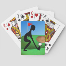 Novelty Alien Golf Classic Spielkarten