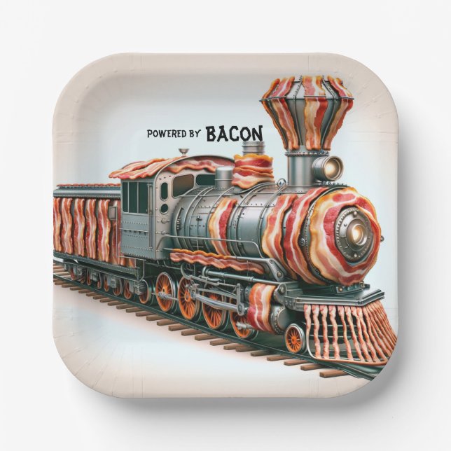 Novelty Bacon Themed Train Paper Teller (Vorderseite)