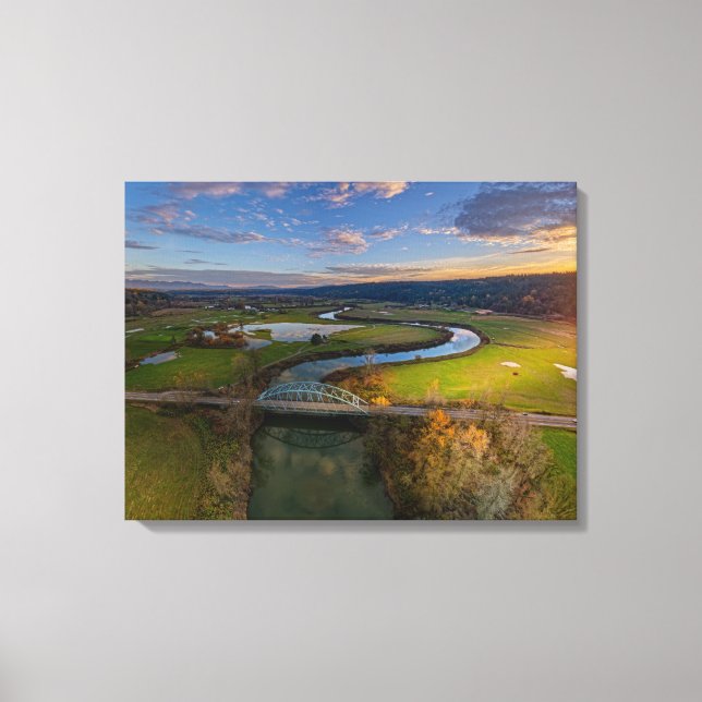 Novelty Bridge Sunset #2 Canvas Print Leinwanddruck (Vorderseite)