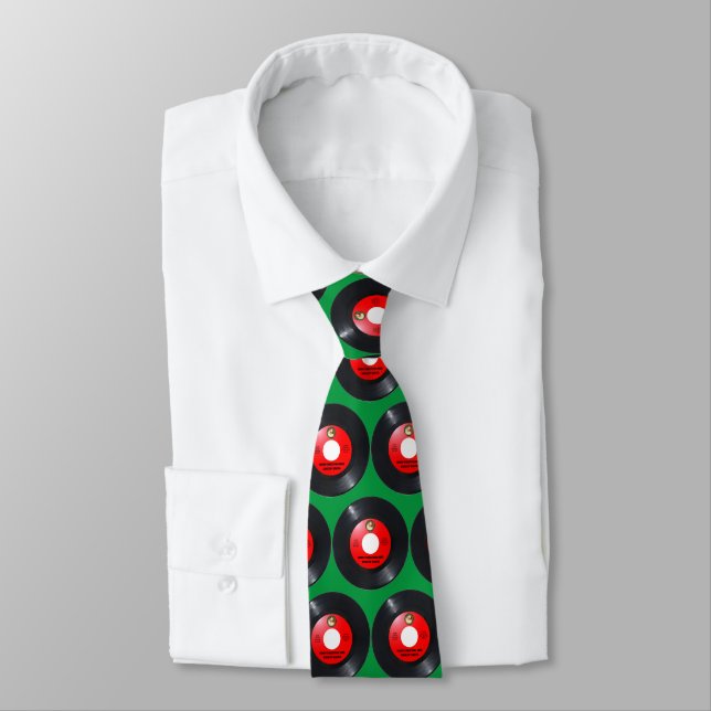 NOVELTY CHRISTMAS NECK TIE, Santa Red 45PM Retro Krawatte (Gebunden)