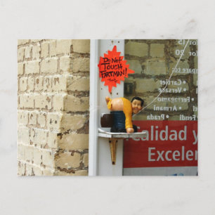 Novelty Farting Bubble Man Postkarte