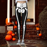 Novelty Fun Halloween Skeleton Legs Leggings<br><div class="desc">Spaß Neuheit Halloween Skelettbein Leggings aus Ricaso - mit Skelettbeinen und Becken</div>