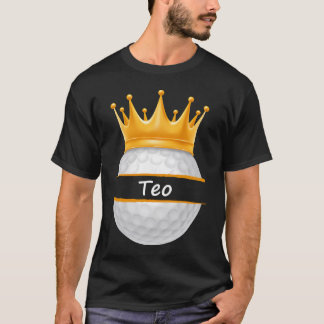 Novelty Golf Personalisiert Name Teo Sports Vater T-Shirt