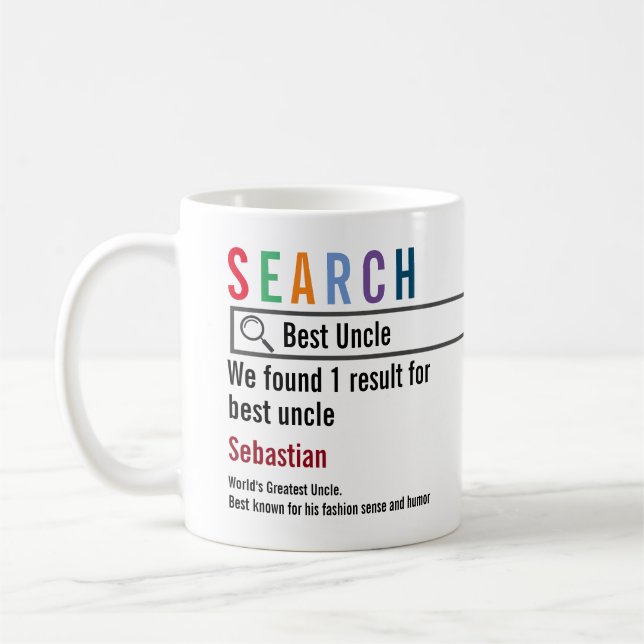 Novelty Internet Search Result Personalized Kaffeetasse (Links)