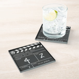 Novelty Personalisiert Custom Movie Clapperboard Glasuntersetzer