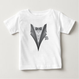 Novelty Tuxedo Tux Print Baby T-shirt