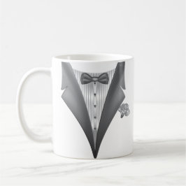 Novelty Tuxedo Tux Print Kaffeetasse