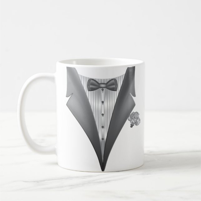Novelty Tuxedo Tux Print Kaffeetasse (Links)