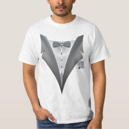 Novelty Tuxedo Tux Print T-Shirt