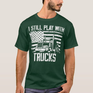 Novelty Vintage Driving Automobile Pickup Truck En T-Shirt