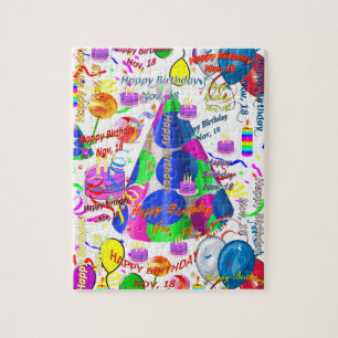 November, 18 Geburtstag Jigsaw Puzzle