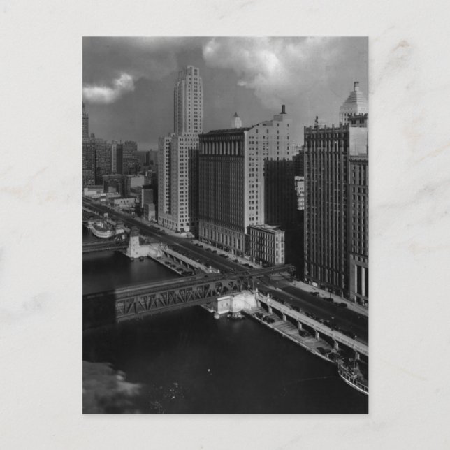 November 1939: Chicago Postkarte (Vorderseite)