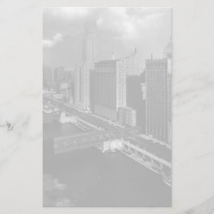 November 1939: Die Stadt von Chicago Briefpapier