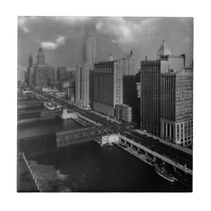 November 1939:  Die Stadt von Chicago Fliese