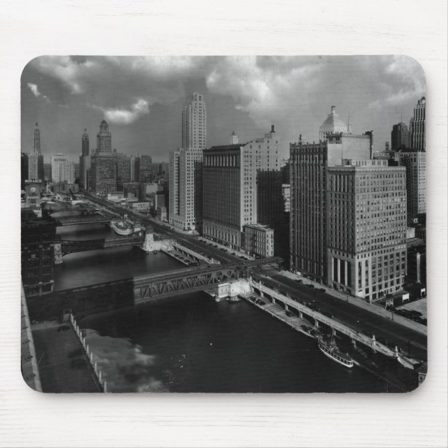 November 1939:  Die Stadt von Chicago Mousepad (Vorne)