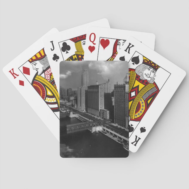 November 1939:  Die Stadt von Chicago Spielkarten (Rückseite)