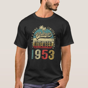November 1953 69 Jahre alt 69. Geburtstag Männer F T-Shirt