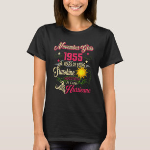 November 1955 68. Geburtstag November Mädchen 1955 T-Shirt
