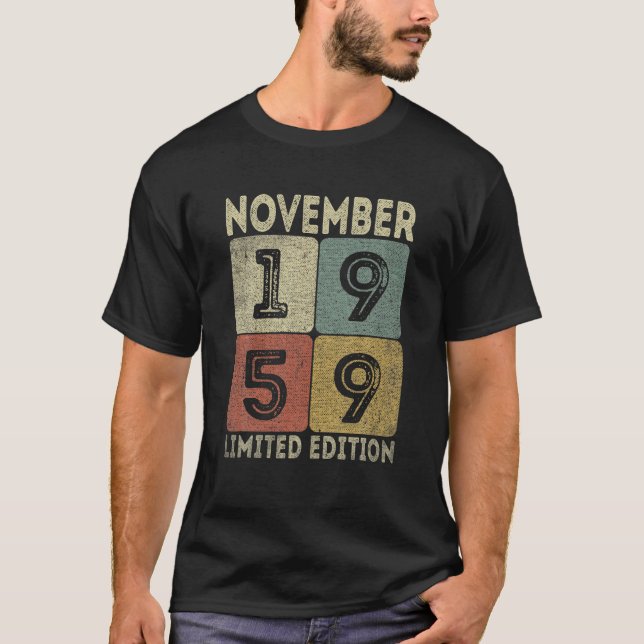 November 1959 Limited Edition Outfit Retro 62Nd Bd T-Shirt (Vorderseite)