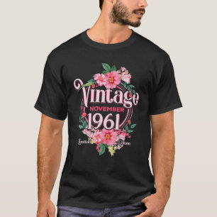 November 1961 Geburtstagsgeschenk 59. Blume Limite T-Shirt